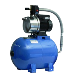 Huishoudelijke watervoorziening met zelfaanzuigende pomp