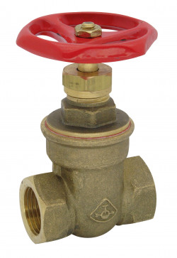 Messing schuifafsluiter