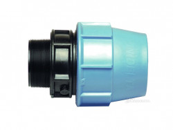 PE overgang met buitendraad 25x1/2