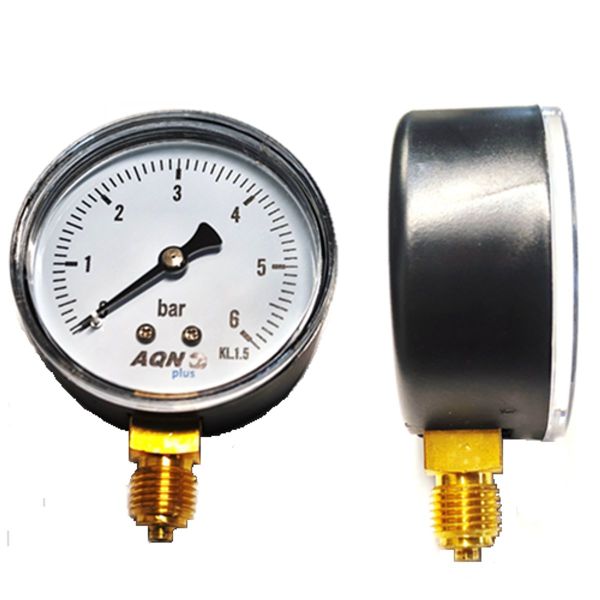 Manometer 0-6 bar, zijdelings / 1/4